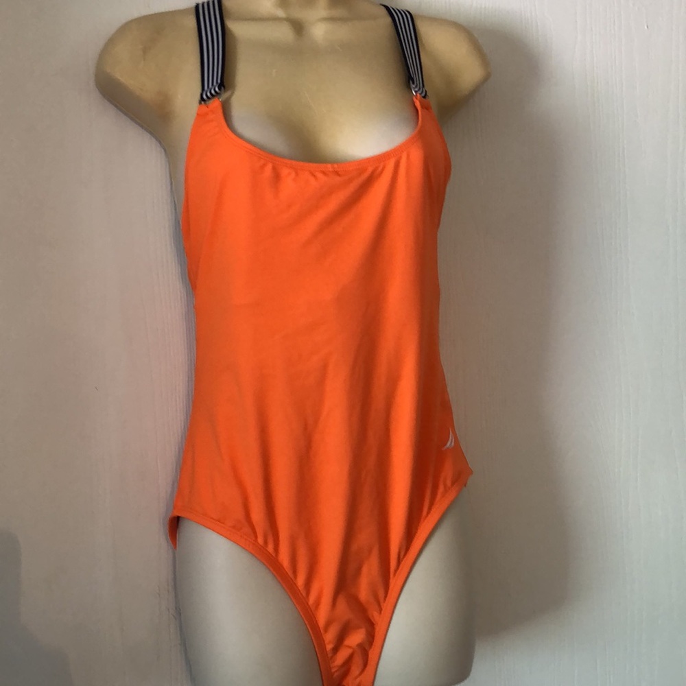 Orange blue Nautica nautical Women's summer Swimsuit